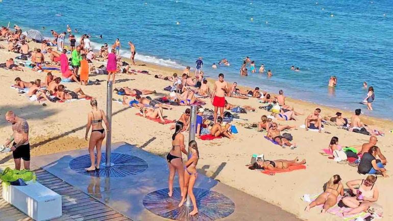 الطبيعة على شواطئ برشلونة