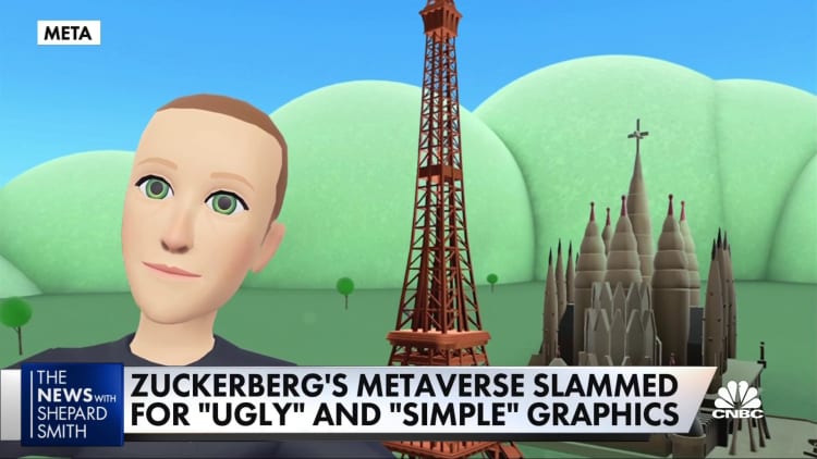 انتقد Zuckerberg metaverse لرسومات قبيحة