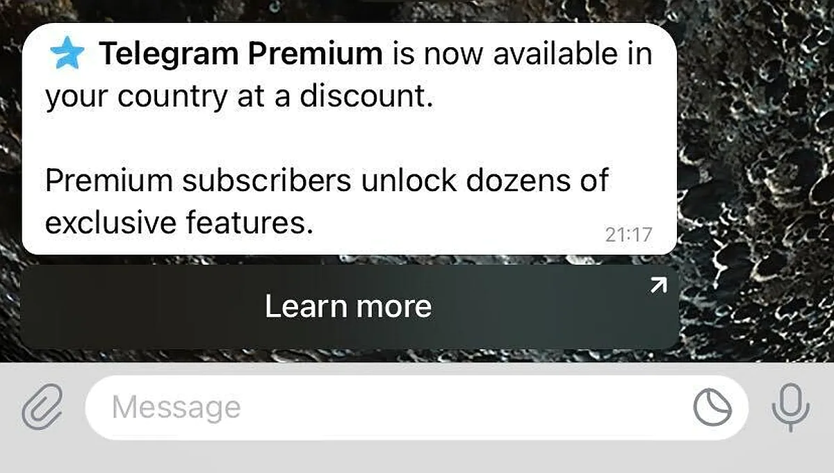 telegram premium india screenshot gadgets360 telegram premium برقية 