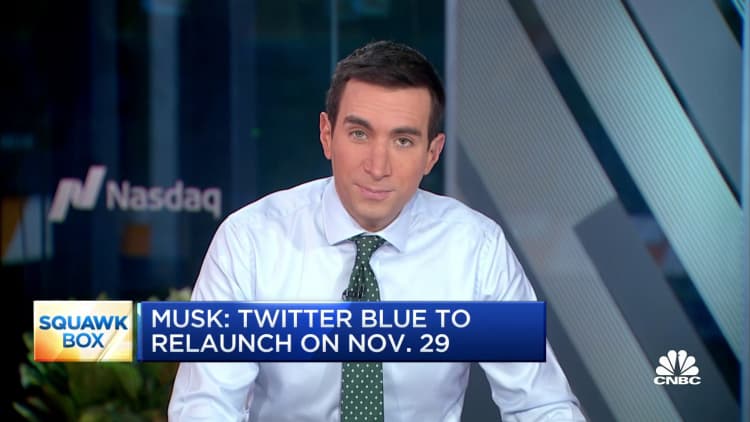 يقول Elon Musk أن Twitter Blue سيعاد إطلاقه في 29 نوفمبر