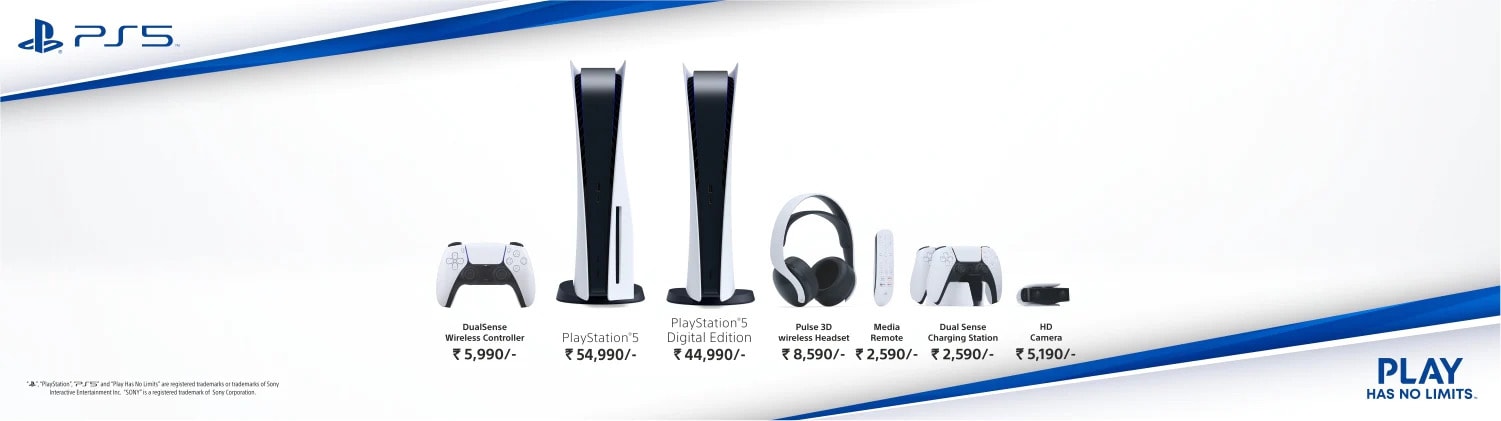أسعار PS5 Family ShopAtSC India سعر PS5 في مركز Sony للأسرة الهندية