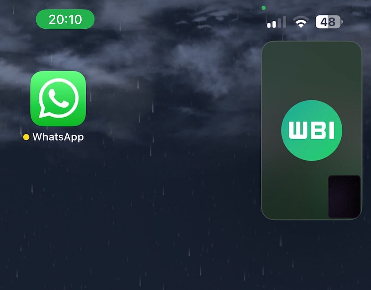 صورة whatsapp في وضع الصورة تستدعي wabetainfo whatsapp pip mode