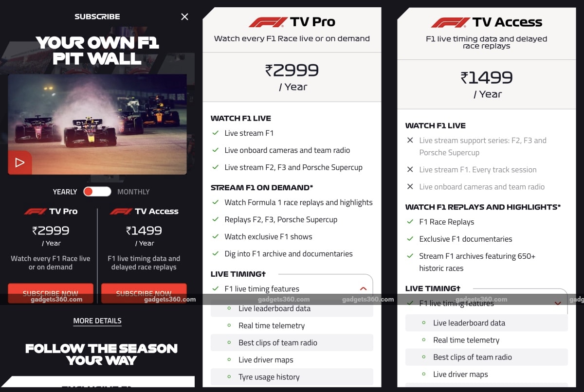 تطبيق اشتراك f1 tv pro F1 TV