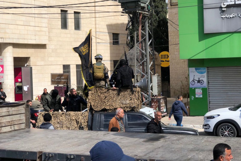 صورة 7 فلسطين 8 مارس جنين فاطمة محمود الجزيرة نت مشاركة المقاتلين من كتيبة جنين في تشييع الشهداء اليوم_