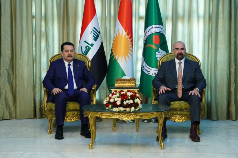 لقاء السوداني مع بافل طالباني رئيس الاتحاد الوطني الكردستاني (المكتب الاعلامي للسوداني)