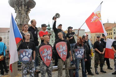 مظاهرة للنازيين الجدد ضد الرومان في جمهورية التشيك