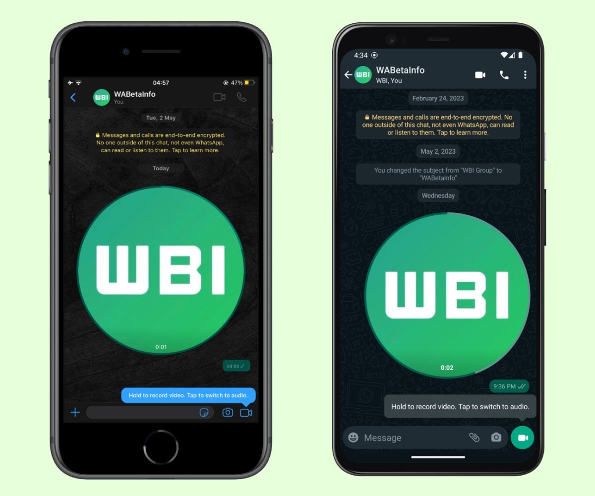 رسائل فيديو واتس اب wabetainfo whatsapp