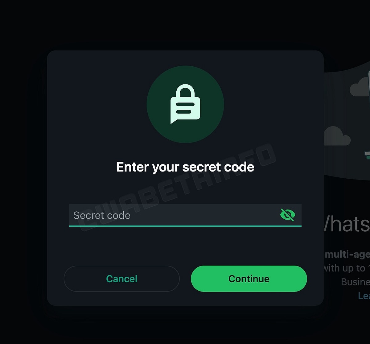 الرمز السري للواتس اب wabetainfo الرمز السري للواتس اب