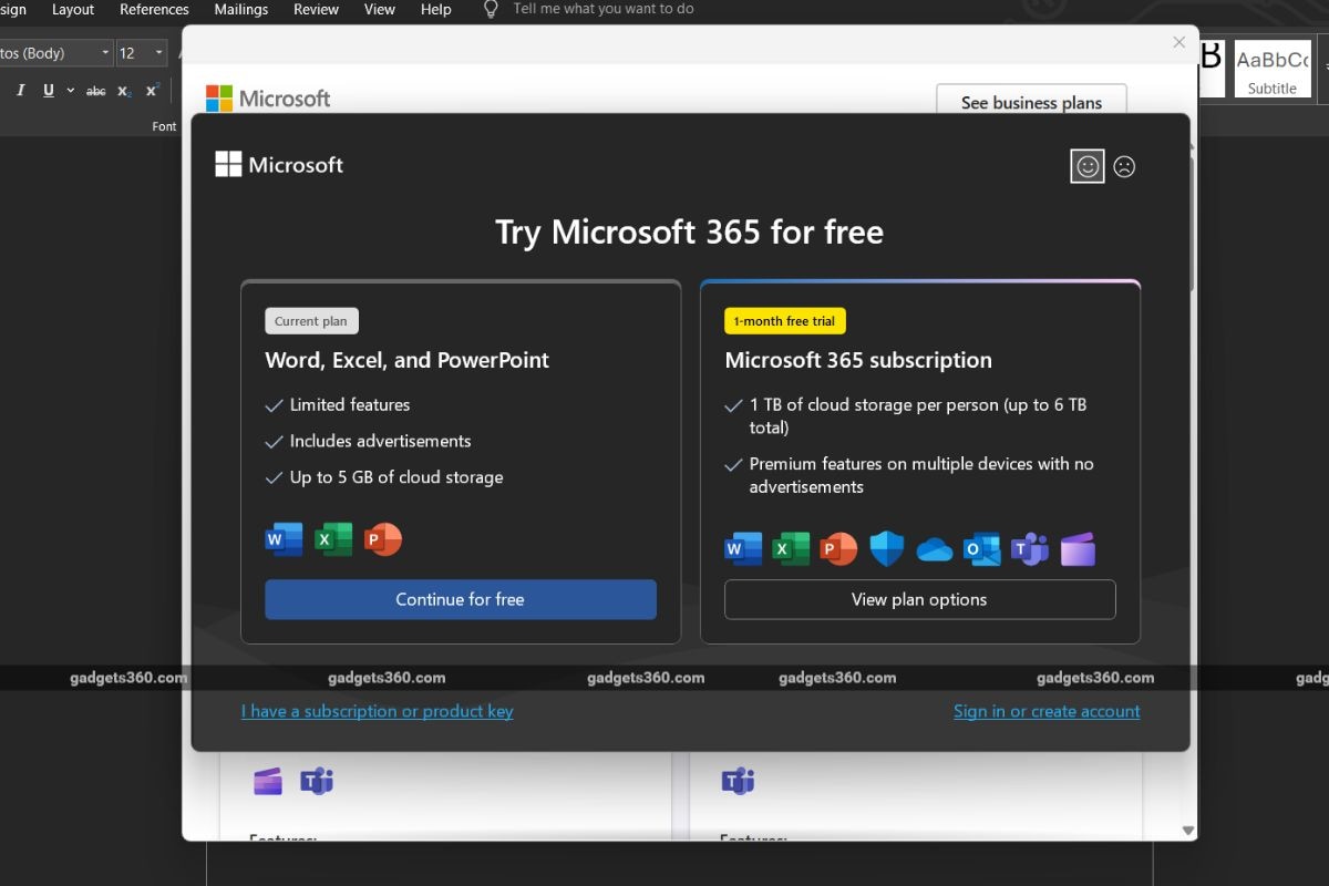 Mirosoft 365 Free1 Microsoft 365 Tier Free