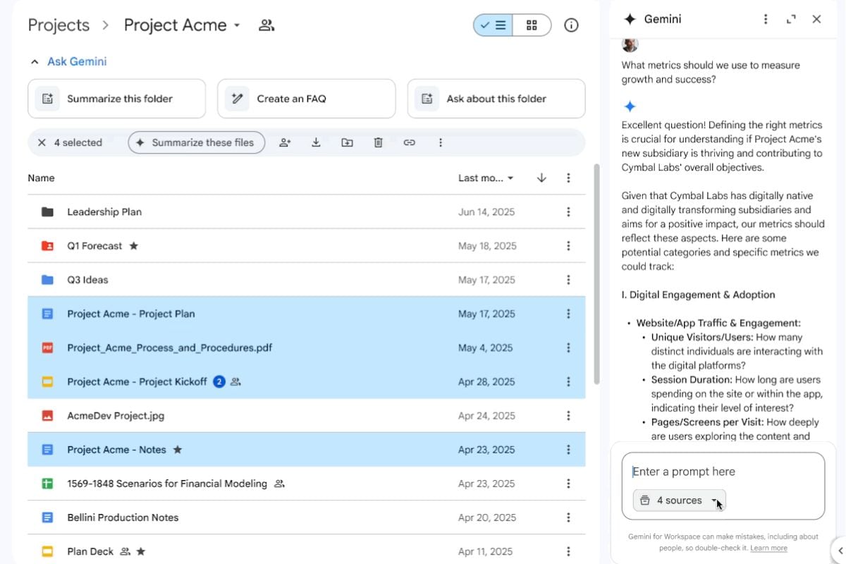 Gemini Gdrive Gemini في Google Drive